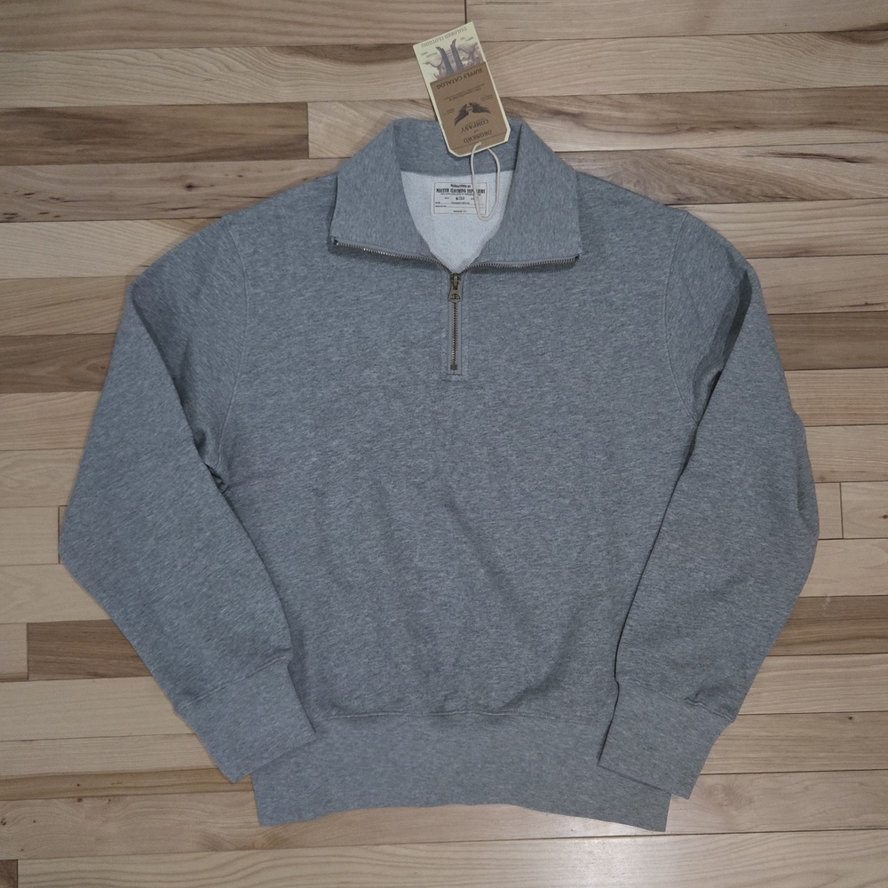 Women's Classic Gray Half-Zip Sweater